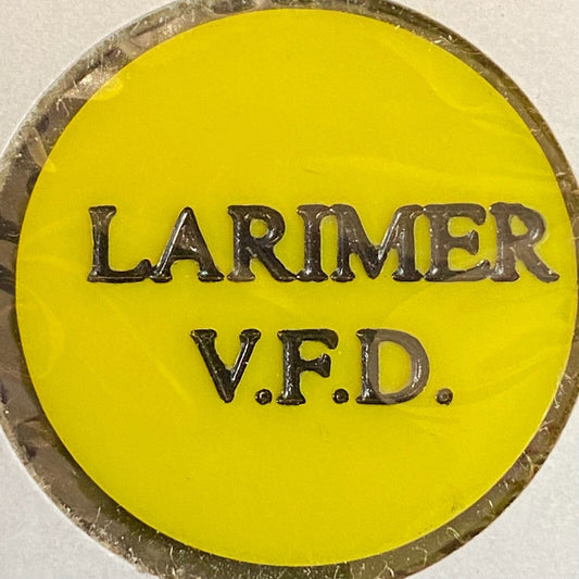 Larimer VFD (Pennsylvania) c1970's-80's Plastic "Draft" Token