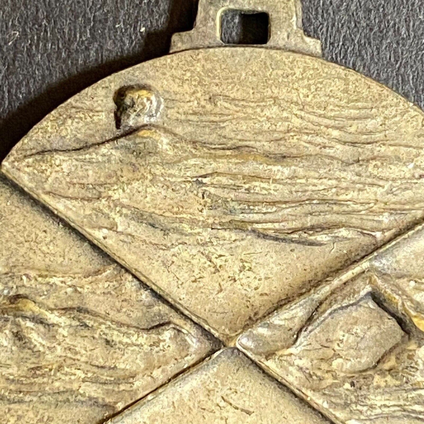 4-Scene Swimming Pendant / Medal "13-14 Yrs" 1977 33mm 16g