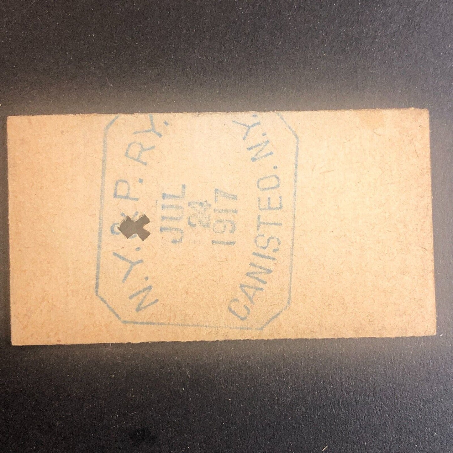 New York & Pennsylvania Railroad July 24 1917 Greenwood, NY Ticket #53603