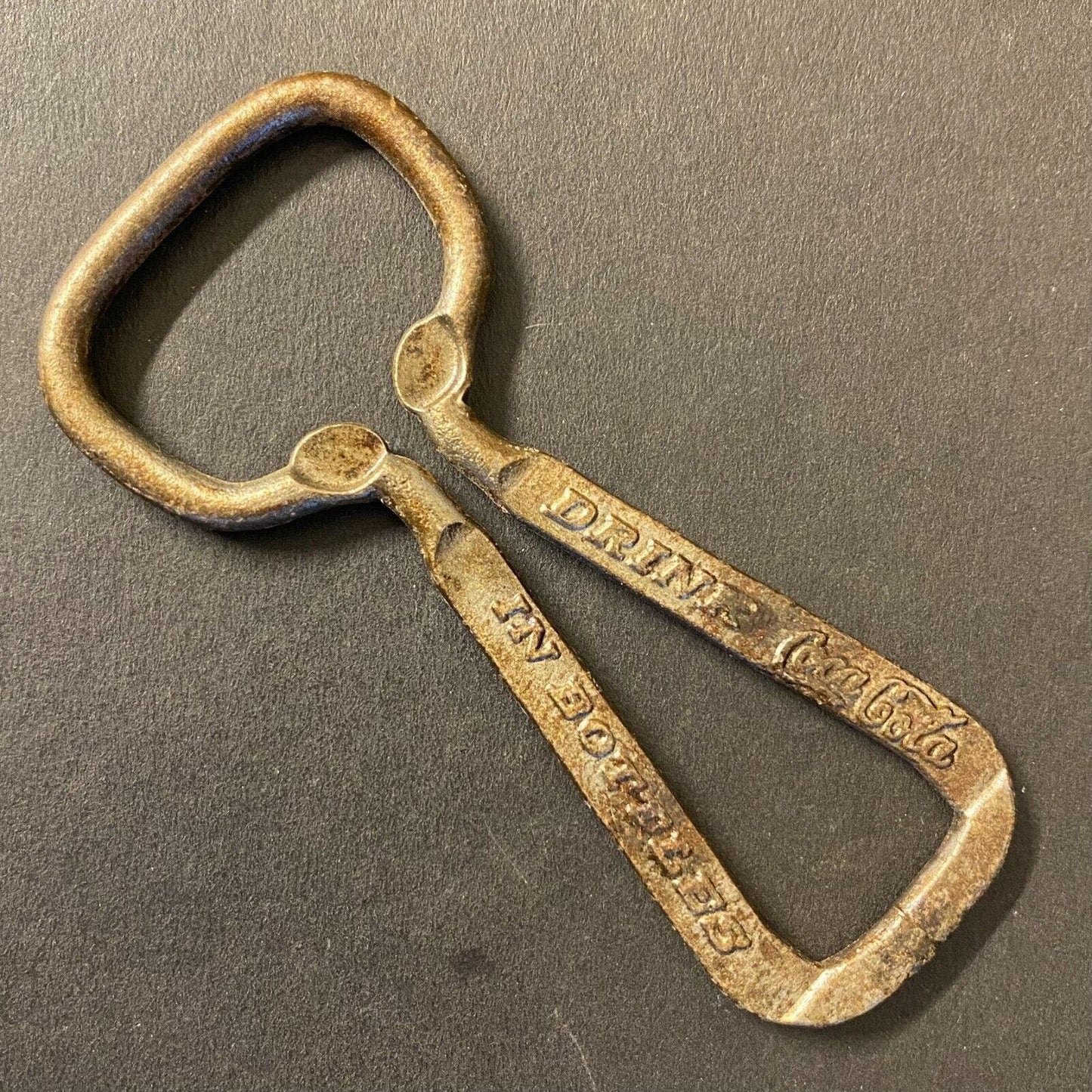 Drink Cola-Cola In Bottles Vintage Steel Bottle Opener 3 1/4"