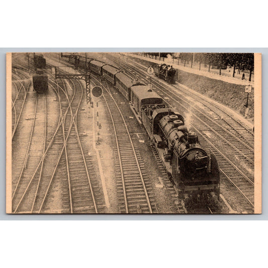 French Railroad RPPC* Postcard Machine Pacific c1900 H.M.P.