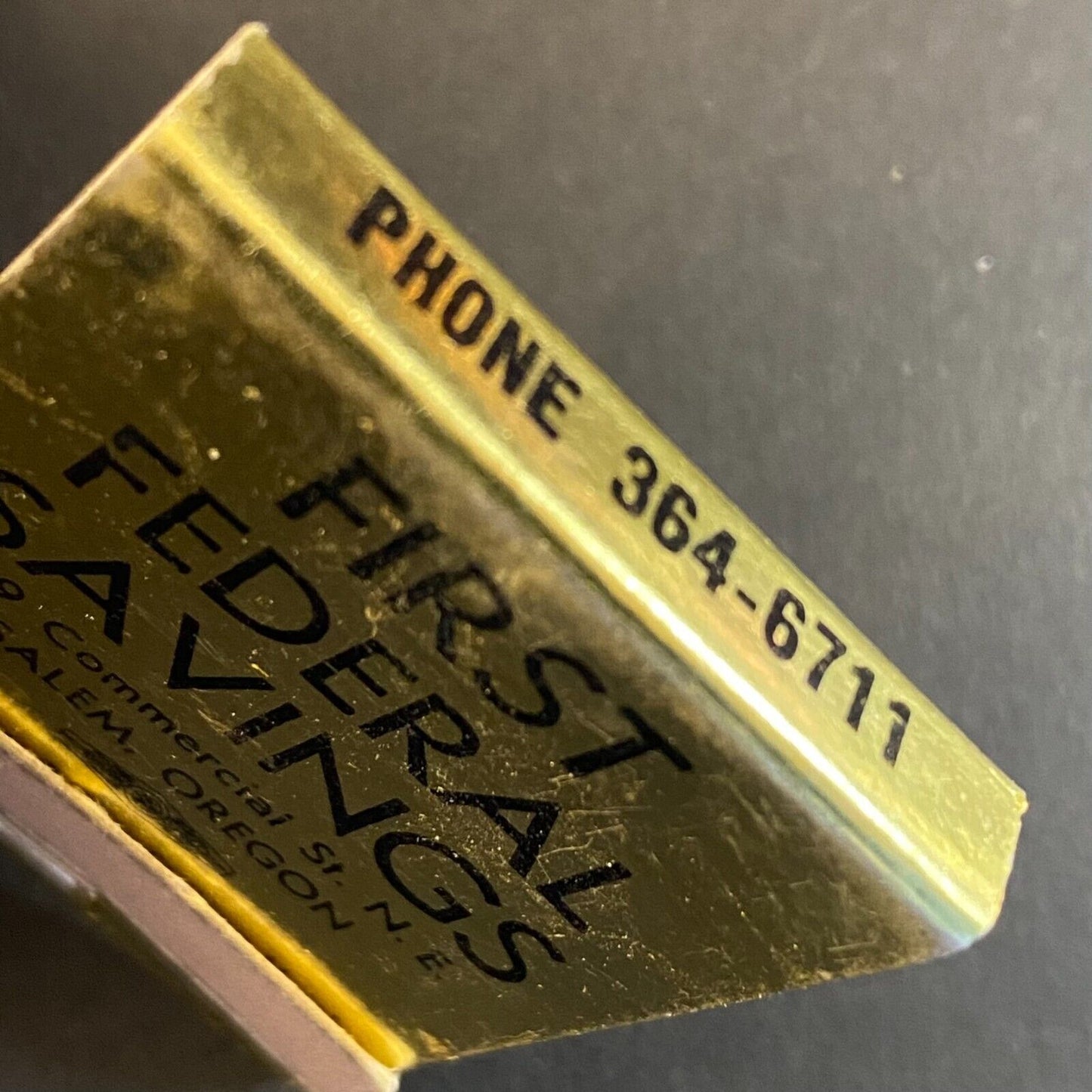 First Federal Savings Salem, OR Full Matchbook Foil 1960's-73