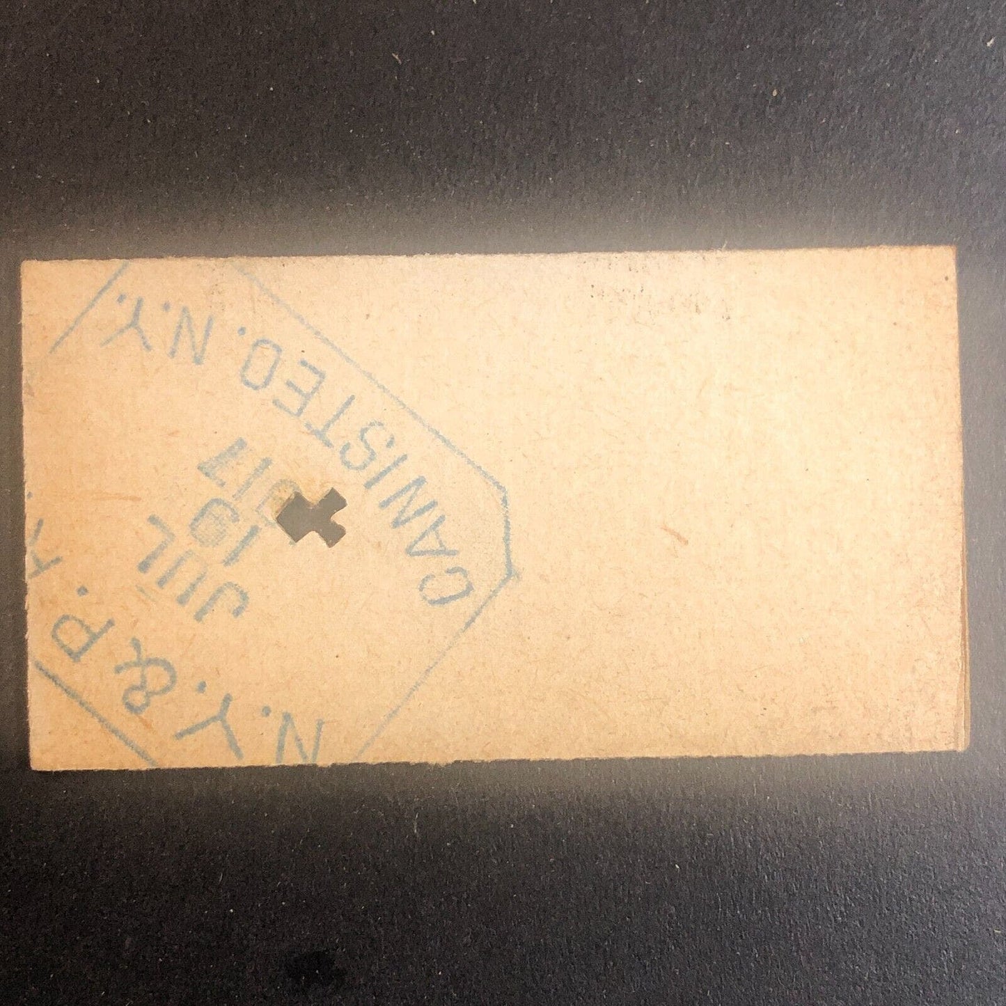 New York & Pennsylvania Railroad July 19 1917 Greenwood, NY Ticket #53575