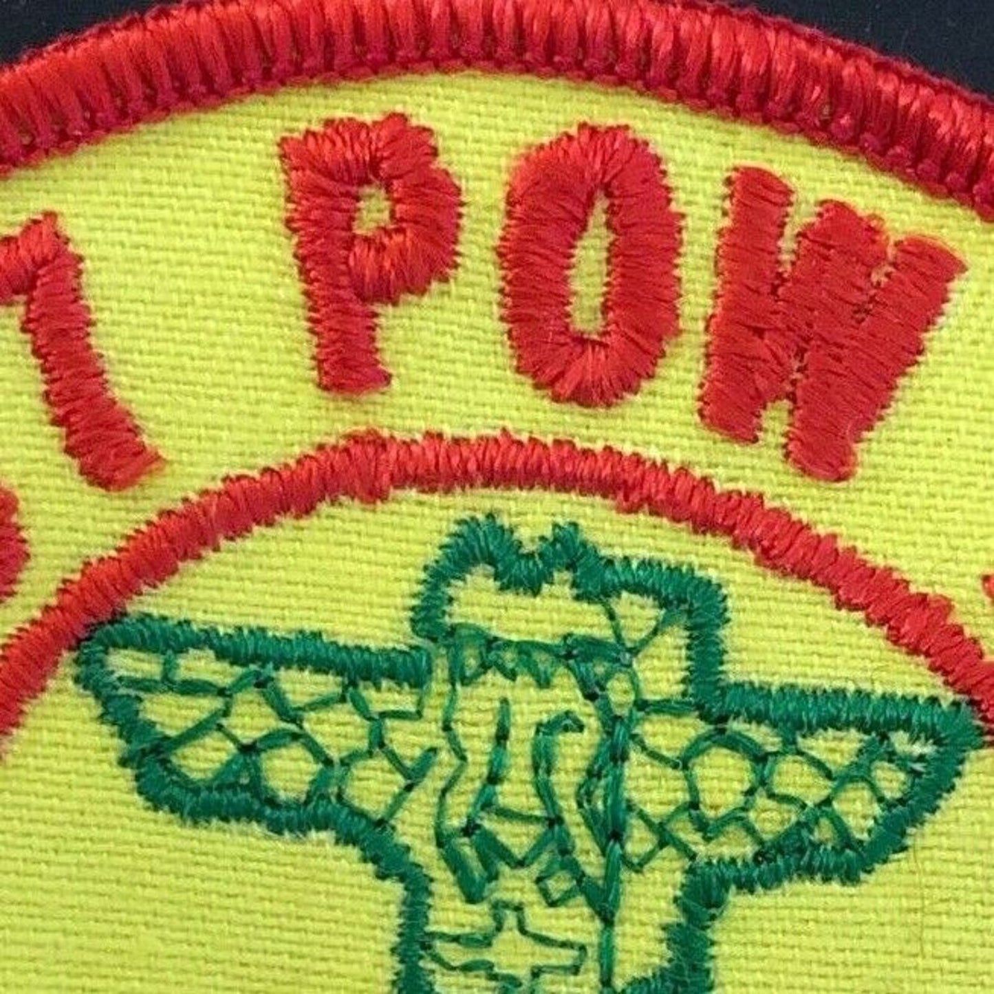 1967 NOS Machine Stitched Embroidered Patch - Girl Scouts Pow Wow - Totem