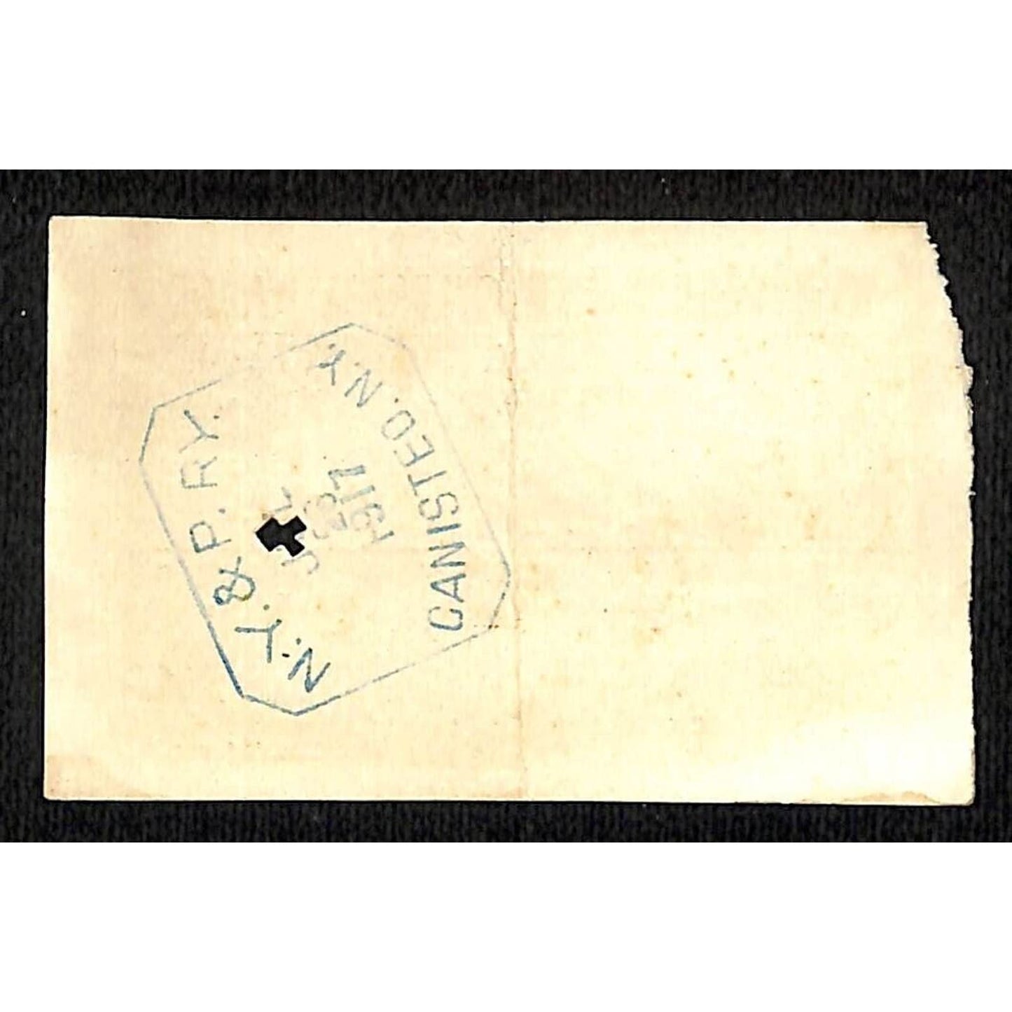 New York & Pennsylvania Railroad RY July 26 1917 Rexville Ticket #5248