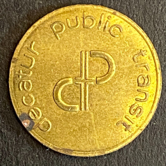 Decatur Public Transit Illinois G/F One Fare Transit Token 16mm