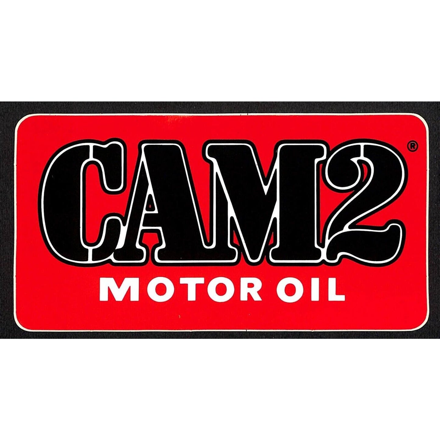 Cam2 Motor Oil 4 1/4" x 8" Sticker Decal c1975-85 VGC