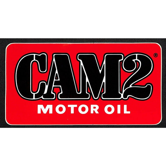 Cam2 Motor Oil 4 1/4" x 8" Sticker Decal c1975-85 VGC