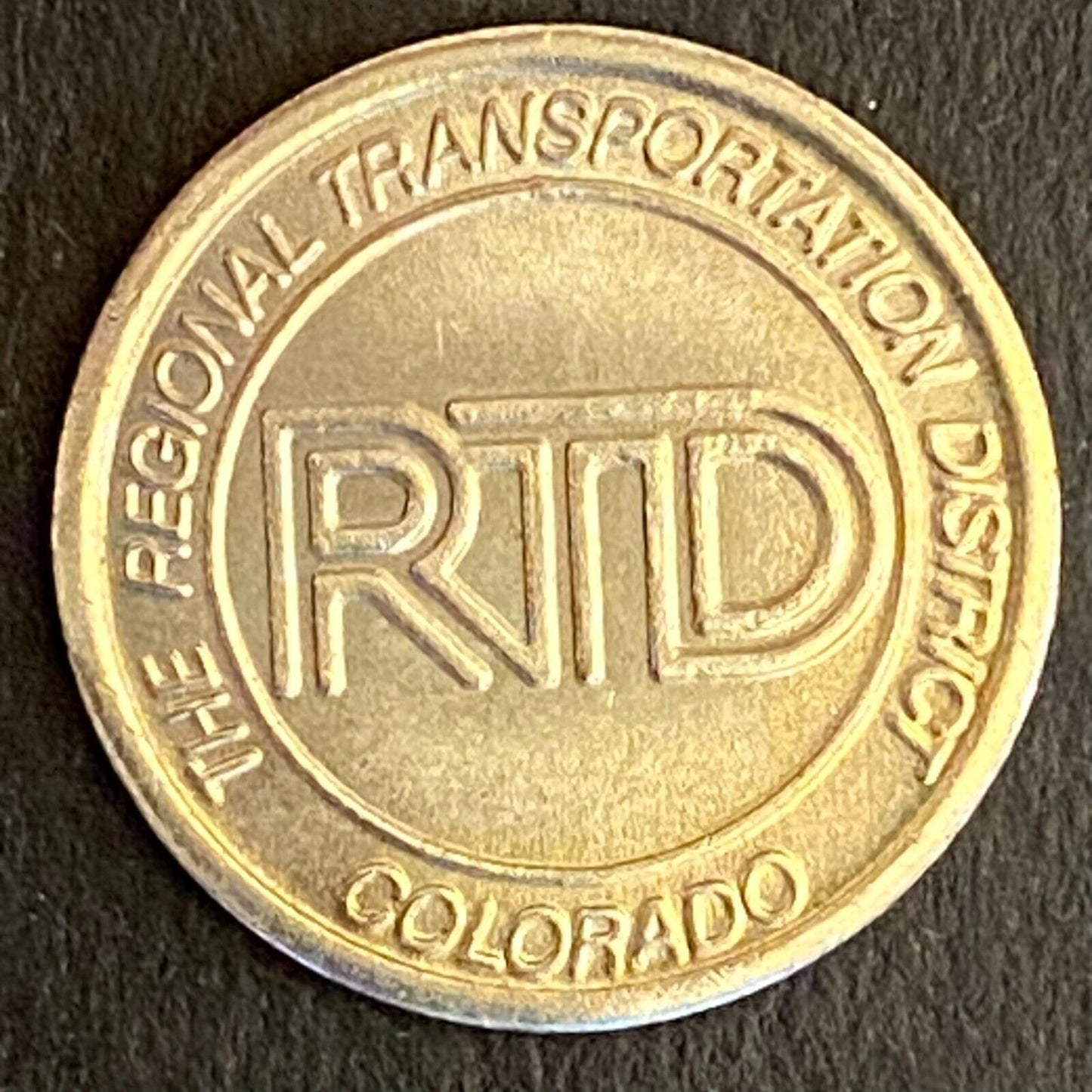 Regional Transportation District Colorado RTD Transit Token c1980's 16mm