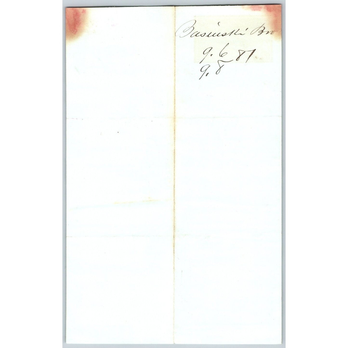 J. Basinski & Bros. Bozeman, MT (Dry Goods) 9/6 1881 Letterhead Henry Elling*