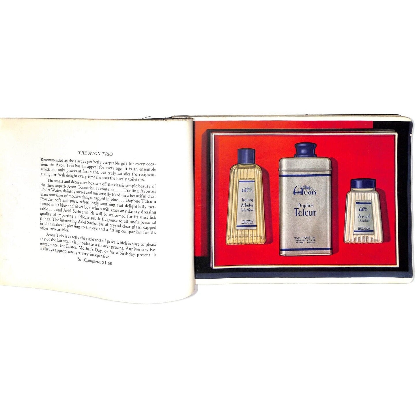 Avon & Perfection 1936 50th Anniversary Product Catalog Book 100+ pp. 7" x 10"