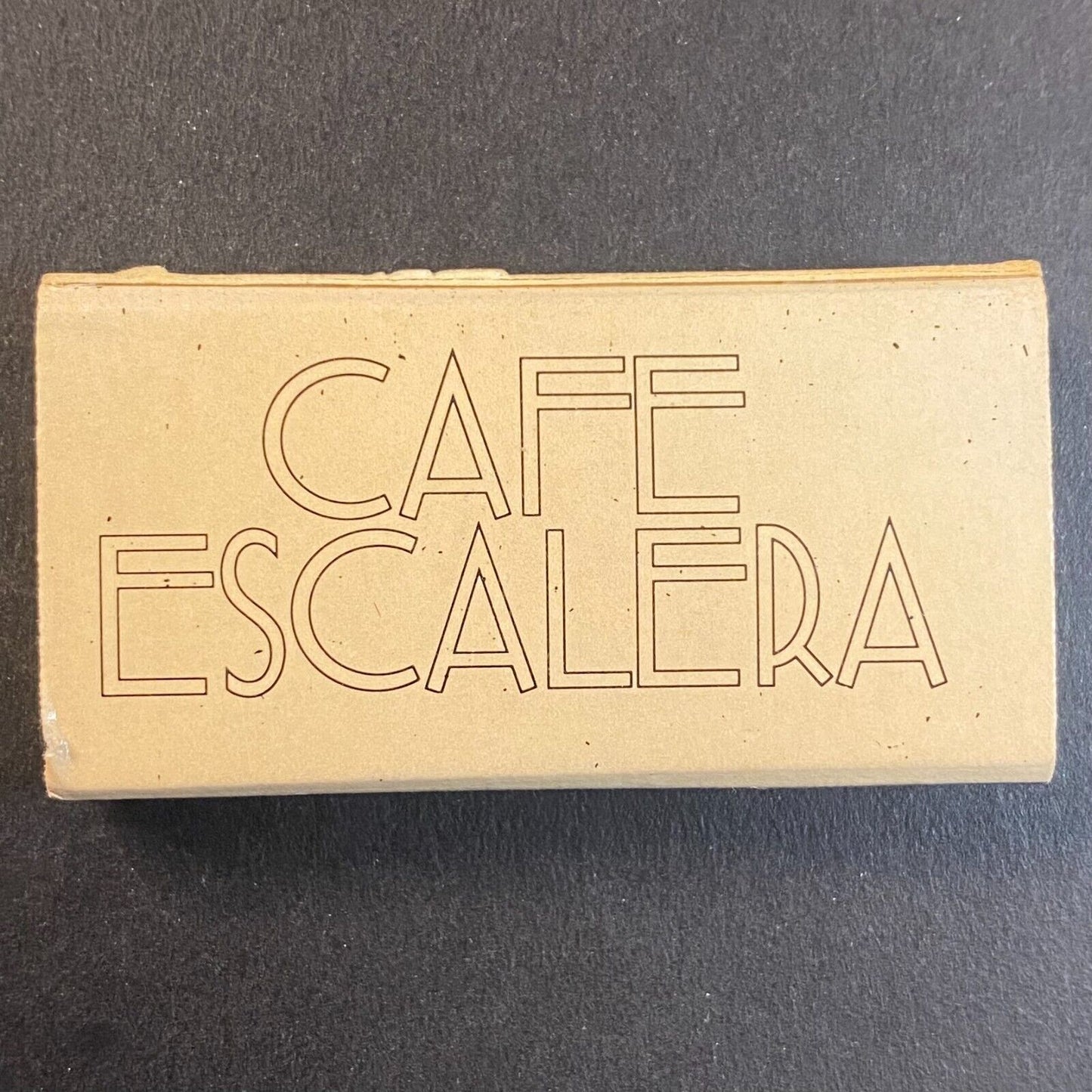 Cafe Escalera Santa Fe Restaurant Vintage Matchbox Scarce VGC