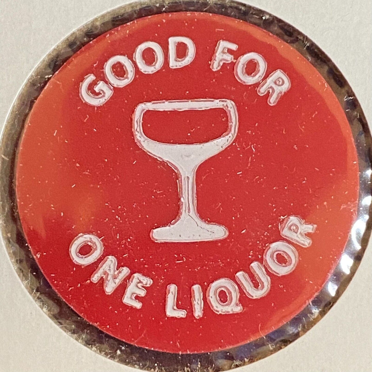 Jersey Shore, PA V.F.W. 5859 c1970's-80's Plastic "G/F One Liquor" Token