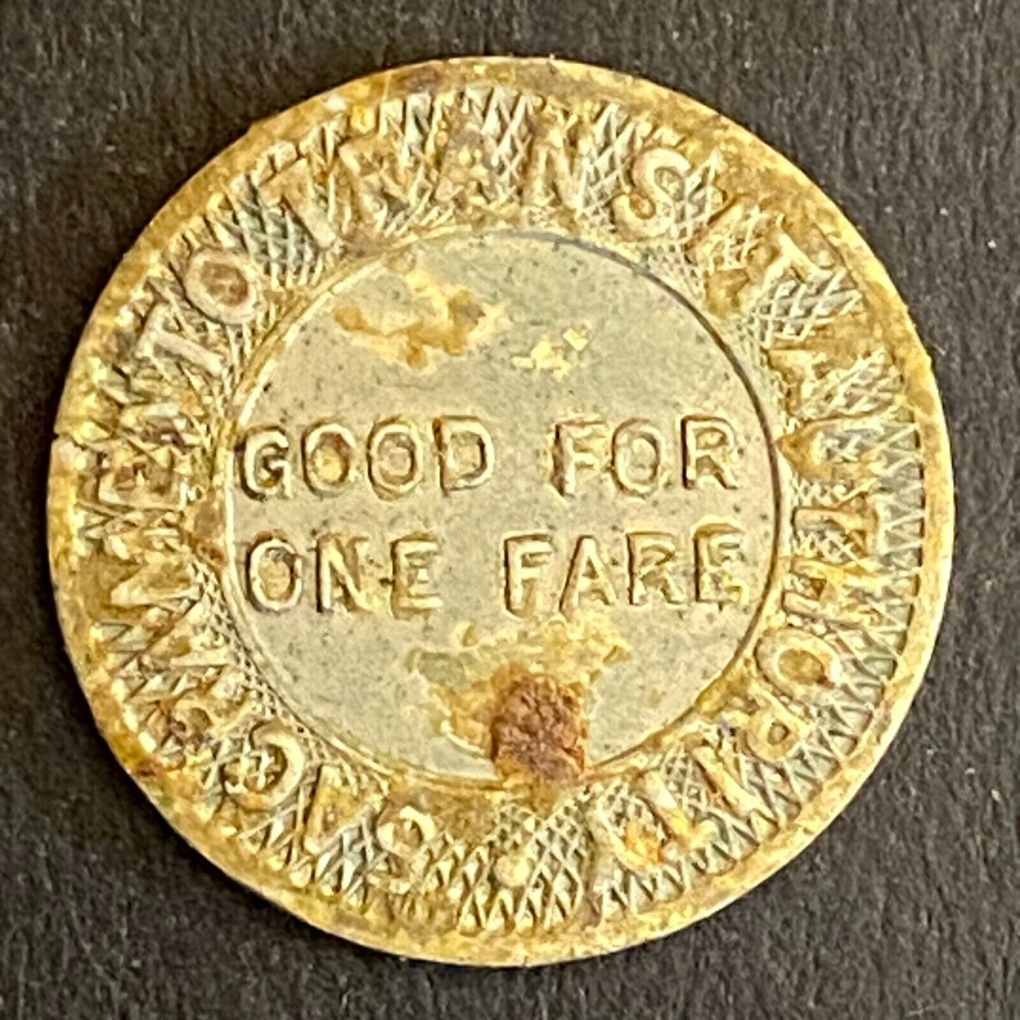 Cal-Expo Opening 1968 Sacramento Transit Authority G/F One Fare Token 16mm