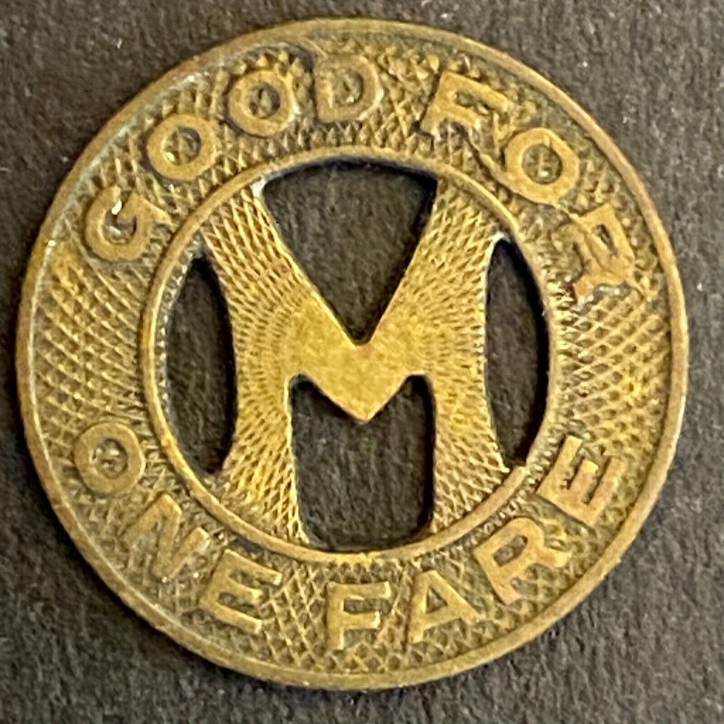 Midwest Transit Lines Ames, IA Good For One Fare Transit Token 16mm c1945 Scarce