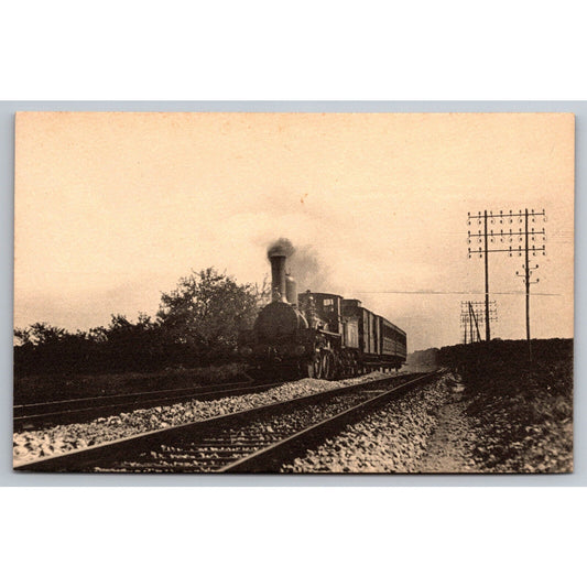 French Railroad RPPC* Postcard Machine Etat 120 Recour c1900 H.M.P.