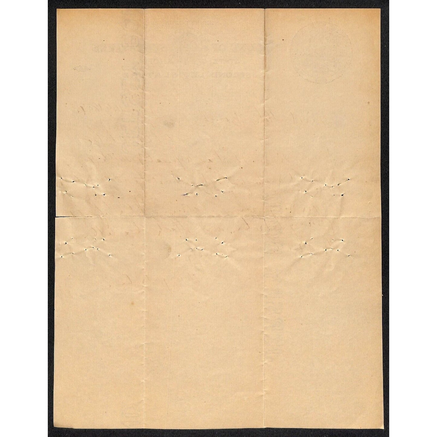 1909 House of Representatives State of Oklahoma 2nd Legislature Letterhead