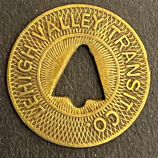 Lehigh Valley Transit Co (Allentown, PA) "Fare Check" Transit Token 16mm (#14)