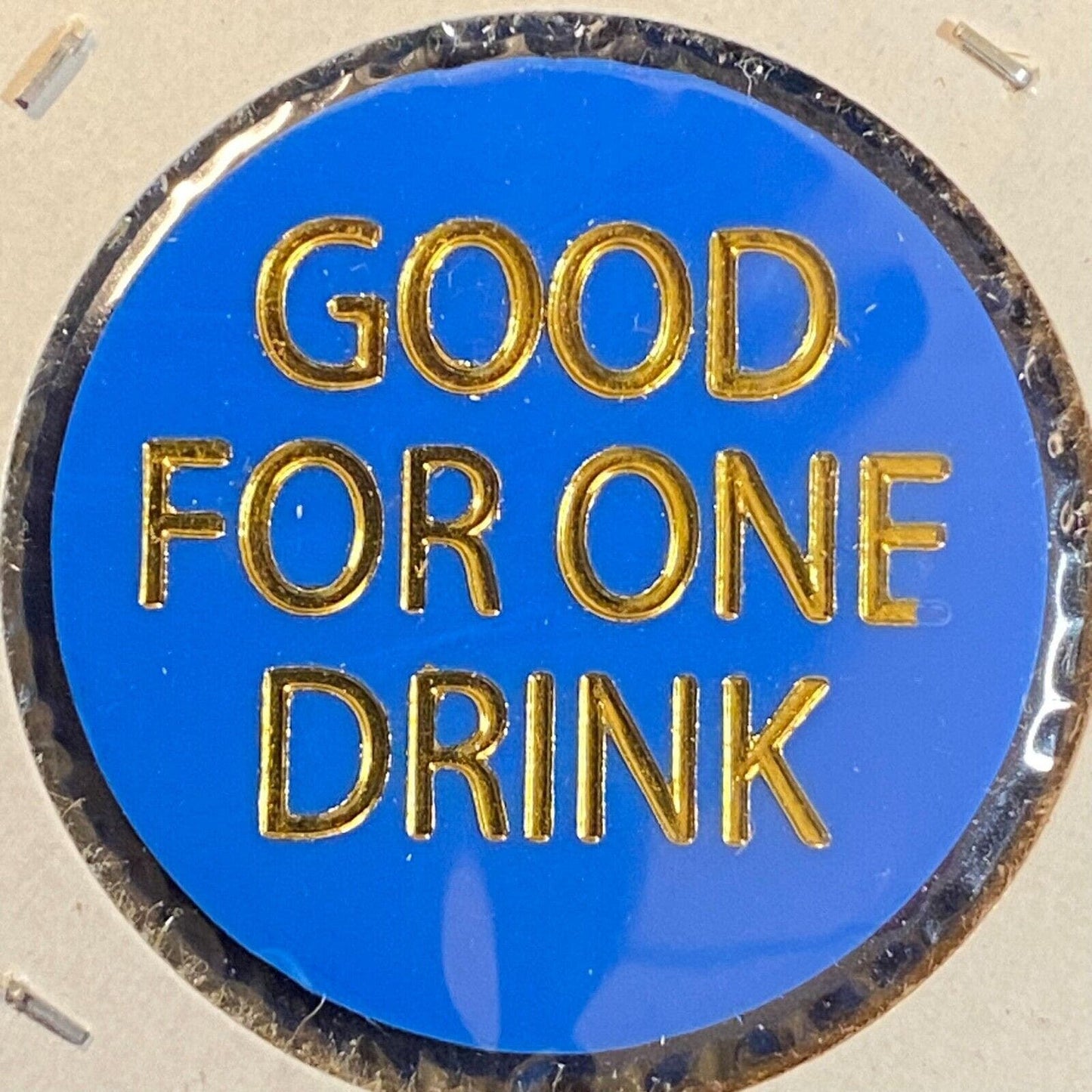 Mars, PA VFW Post #7505 c1980's Plastic Token "G/F One Drink" w/ Spaceship