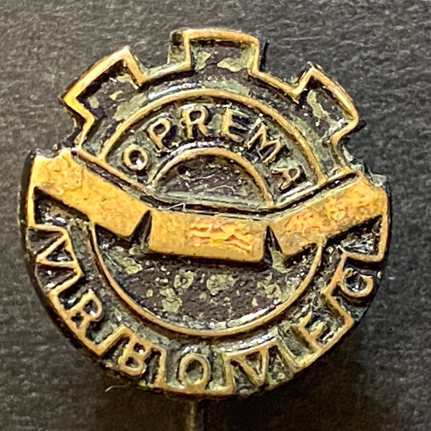 Russian USSR Soviet Vintage Lapel Stick Hat Pin - Equipment ? Well Worn