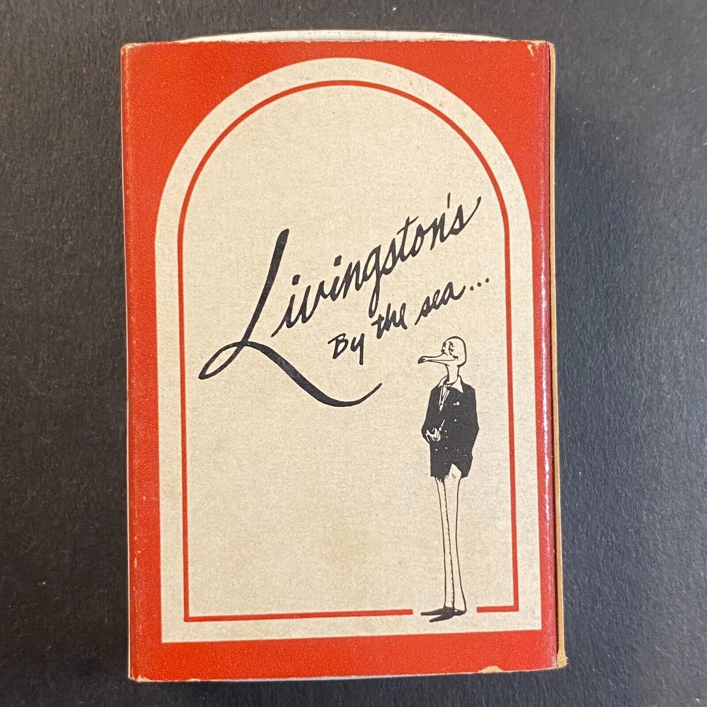 Livingston's by the Sea Jupiter Beach Hilton Anthropomorphic Matchbox c1985-92