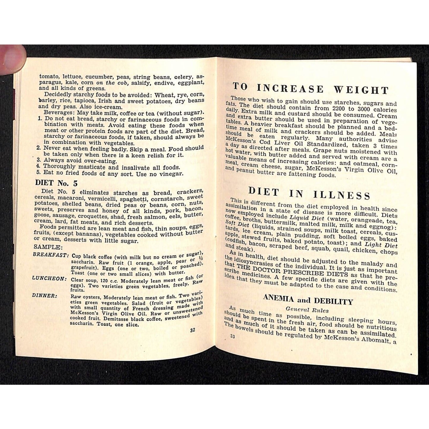 1930 McKesson's "First Aid in Emergencies" Booklet 79pp VGC