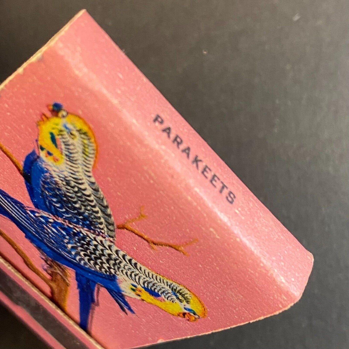 "Parakeets" Ohio Match Co. Full Matchbook c1957 VGC