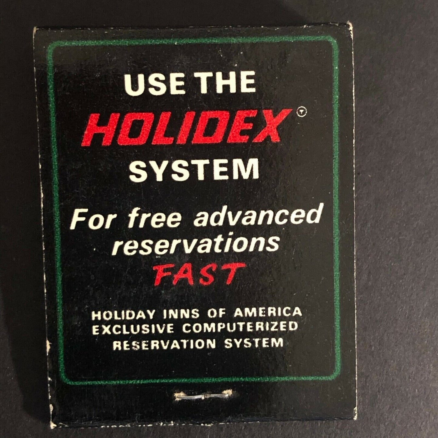 White Plains NY Holiday Inn Holidex Computer c1965-73 Full Matchbook