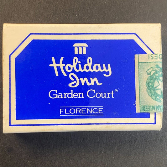 Holiday Inn Garden Court Florence Italy Sealed Vintage Matchbox Scarce