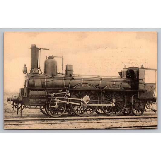French Railroad RPPC* Postcard Machine 2518 c1900 H.M.P.