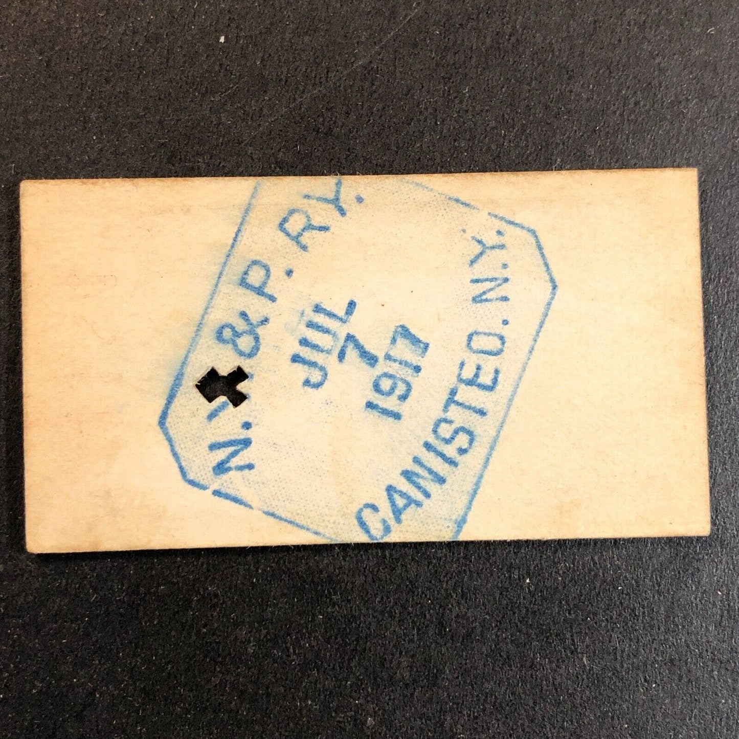 New York & Pennsylvania Railroad July 7 1917 Oswayo Ticket #4183 Scarce