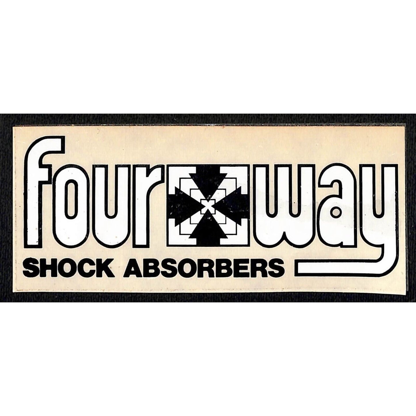 Four Way Shock Absorbers Performance Auto Sticker Vintage c1980's Scarce (#2)