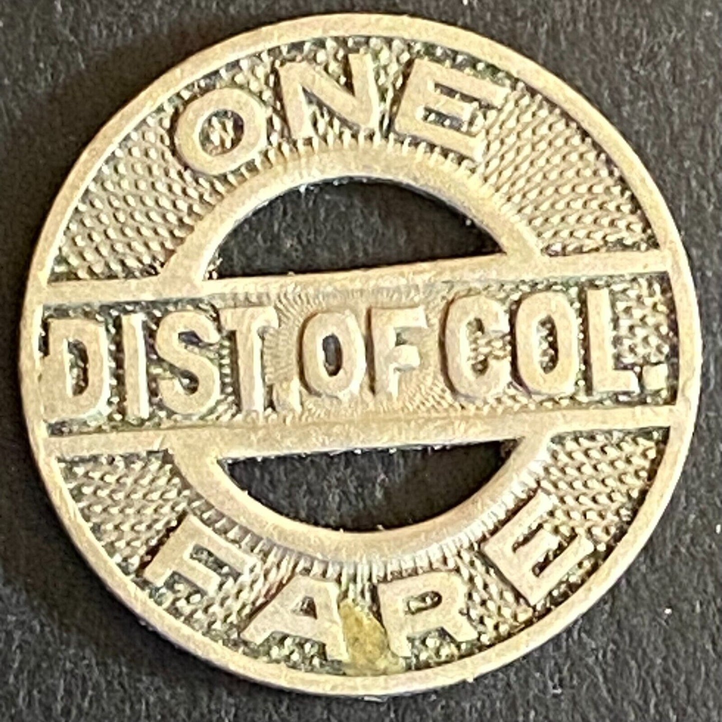 D. of C. Capital Transit One Fare Transit Token 16mm (#5)