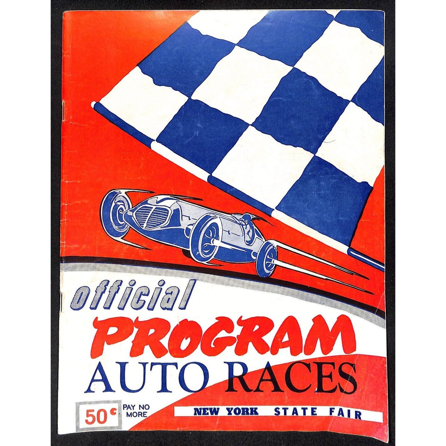 New York State Fair Auto Racing Program Stock Car Sept 1955 24pp Scarce