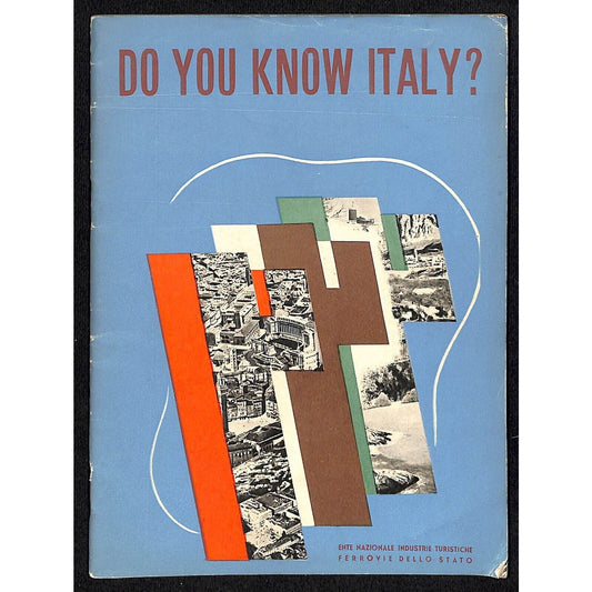 "Do You Know Italy?" c1933 Pictorial Travel Brochure "Mussolini Fascist" 32pp