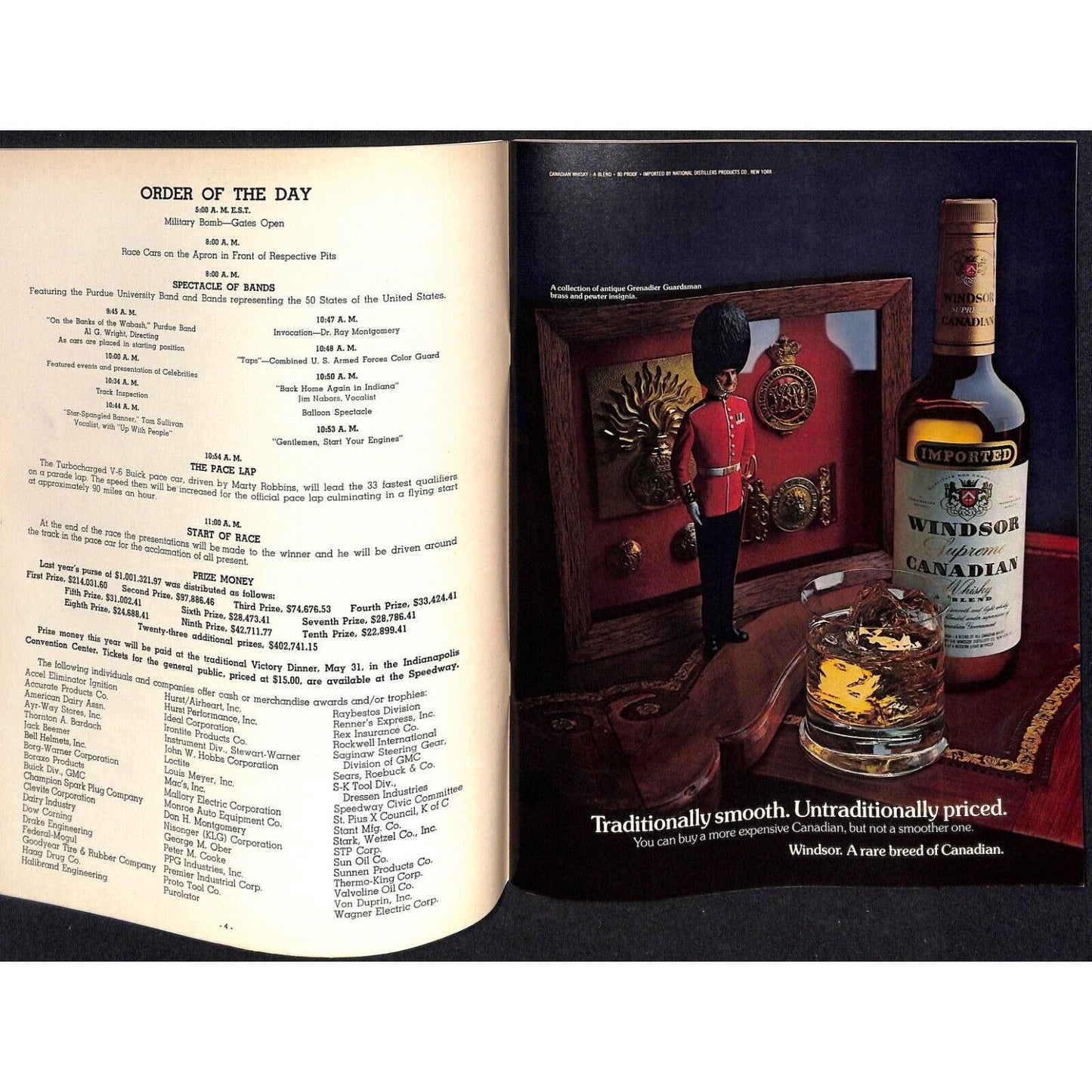 1976 Indianapolis 500 Program Racing VGC 120pp 9.5oz