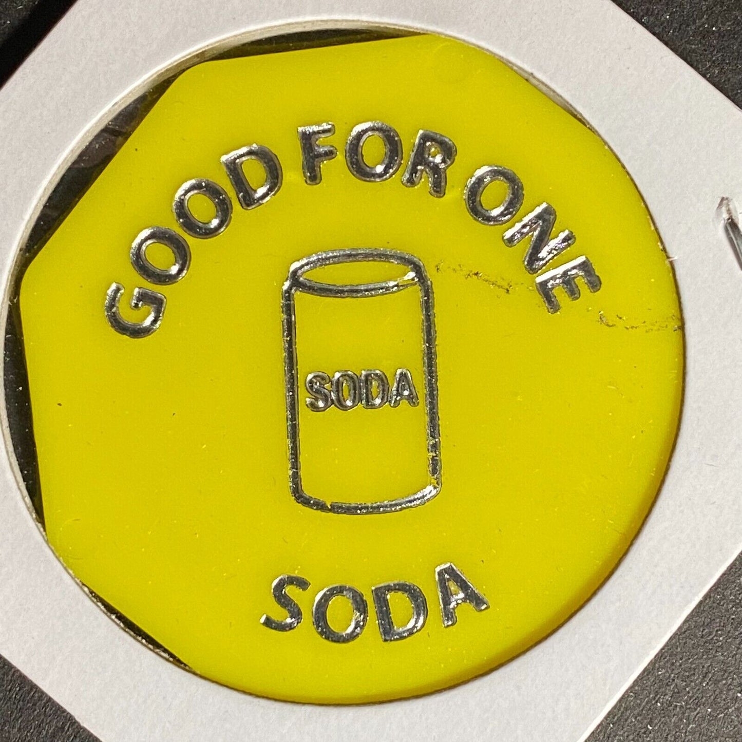 Central City, PA "The Alley" (Sports Bar) Hexagon Plastic Token G/F One Soda