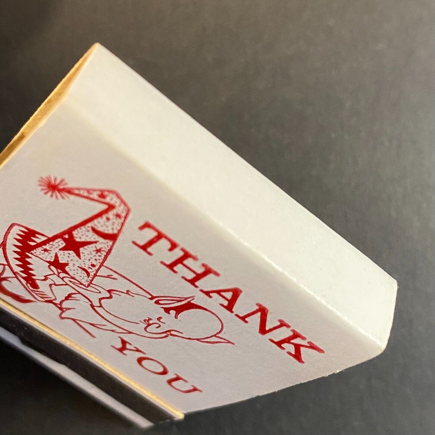 "Wizard" D.D. Bean & Sons Generic "Thank you" Full Matchbook c1960's-73