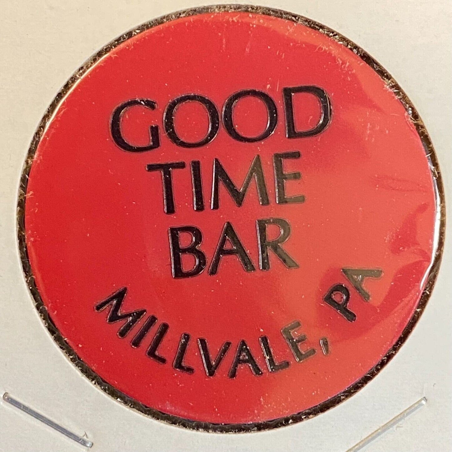 Millvale, PA "Good Time Bar" c1980's-90's Plastic Token G/F One Mixed Drink