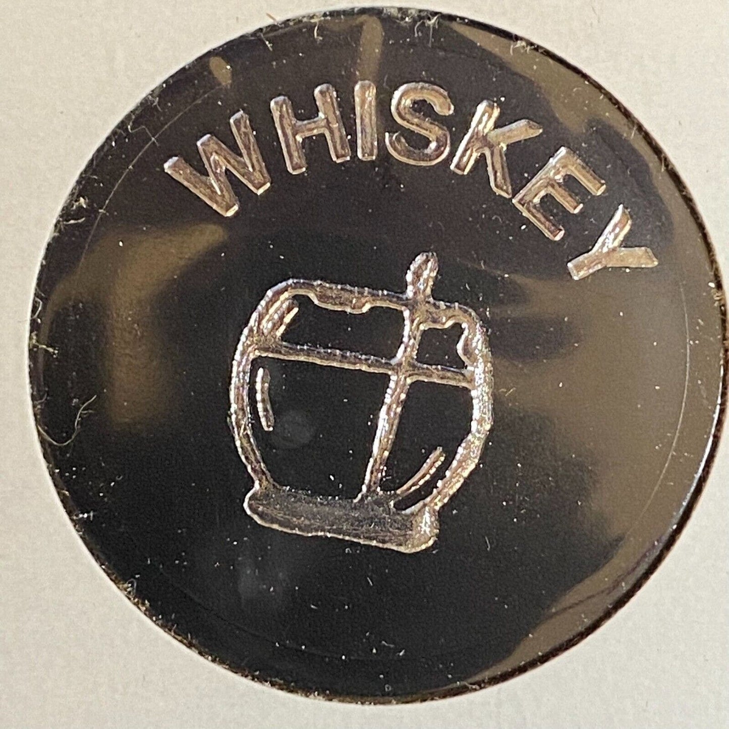 Hopewell Township, PA Mulligan's c1970's-80's Plastic "Whiskey" Drink Token