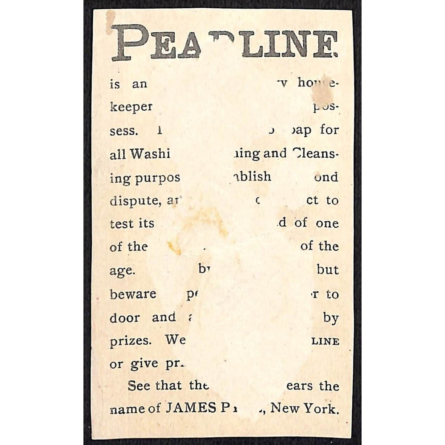 James Pyle's Pearline Washing Compound Victorian Trade Card Girl Cat Dog Trimmed