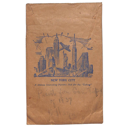 c1937 New York City Nutone Photo Enlargement / Developing "Filmvelope" Envelope