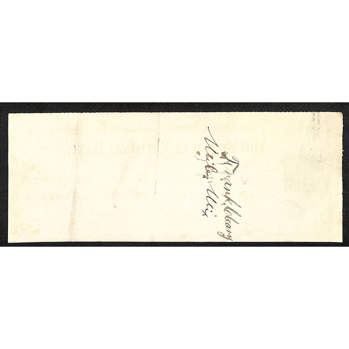 1888 Missoula National Bank Montana Territory Check Helena & Victor Mining #591