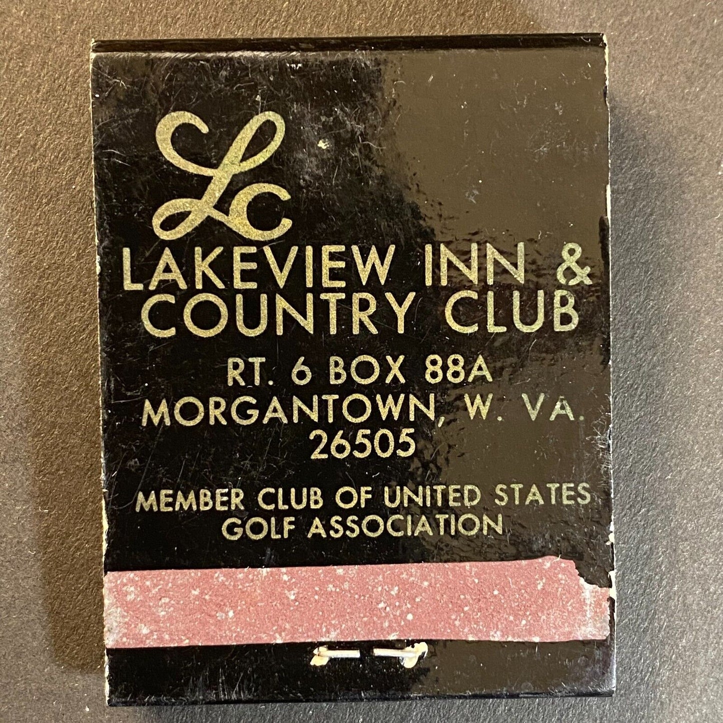 Lakeview Inn & Country Club Morgantown, WV Full Matchbook c1974-80's