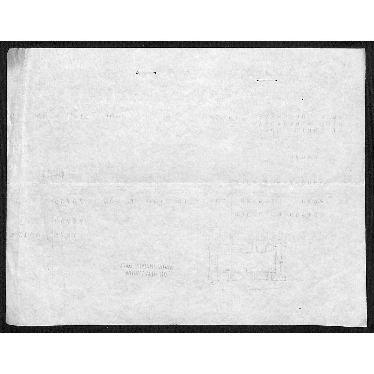 Louisville, KY The Axton-Fisher Tobacco Co Spud Twenty Grand 9/29 1941 Billhead