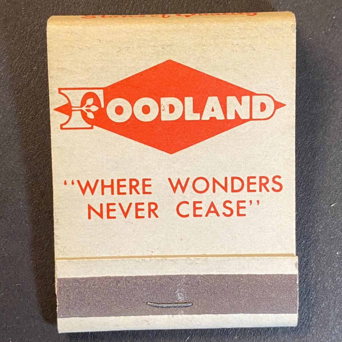 Foodland Grocery Stores Full Matchbook c1960's-73 Scarce VGC