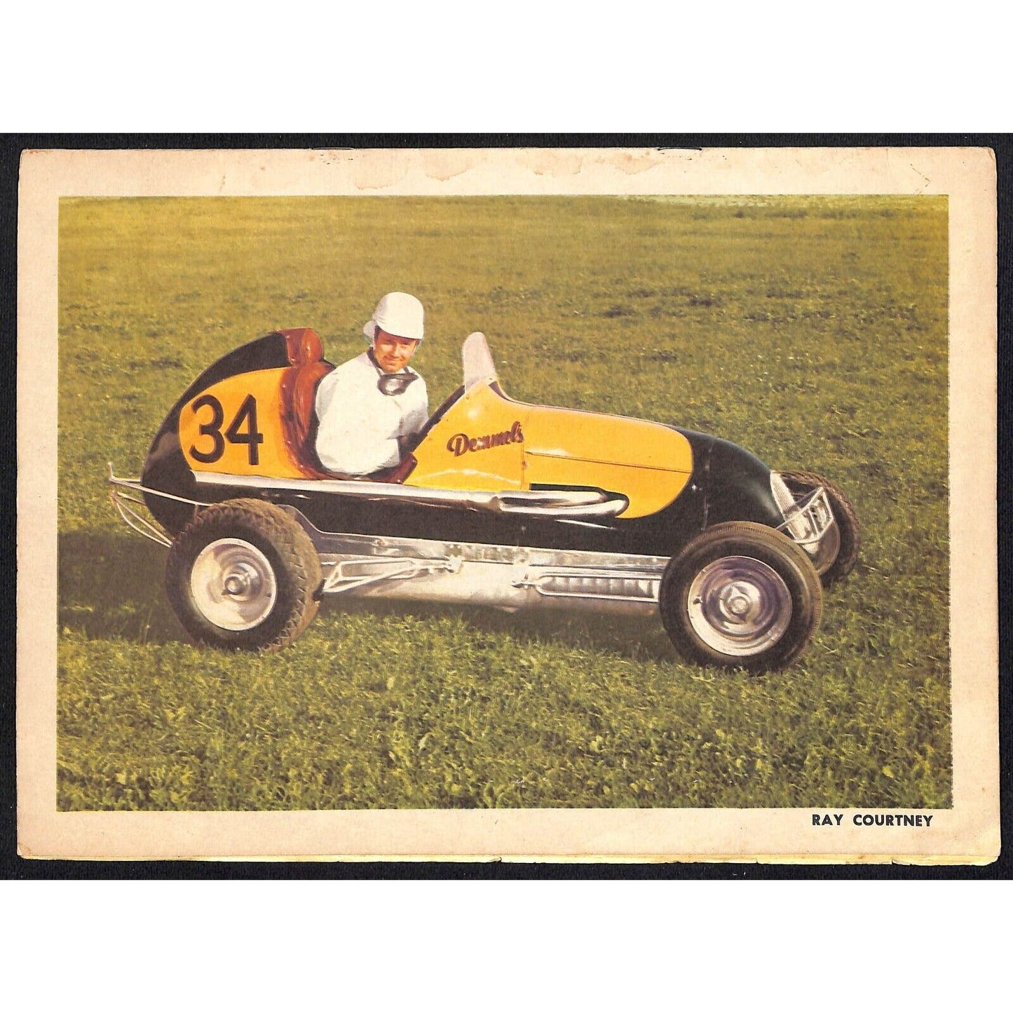 Canfield Speedway Auto Racing Program Midget Car Wes Saegesser / Ray Courtney