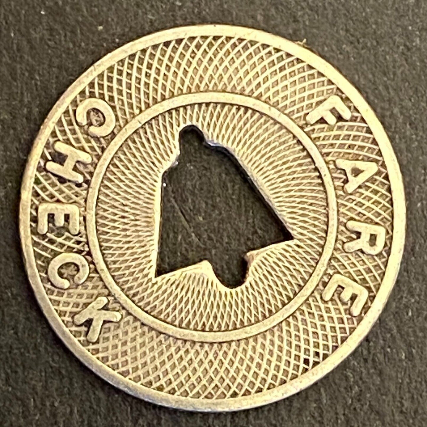 Lehigh Valley Transit Co (Allentown, PA) "Fare Check" Transit Token 16mm (#8)