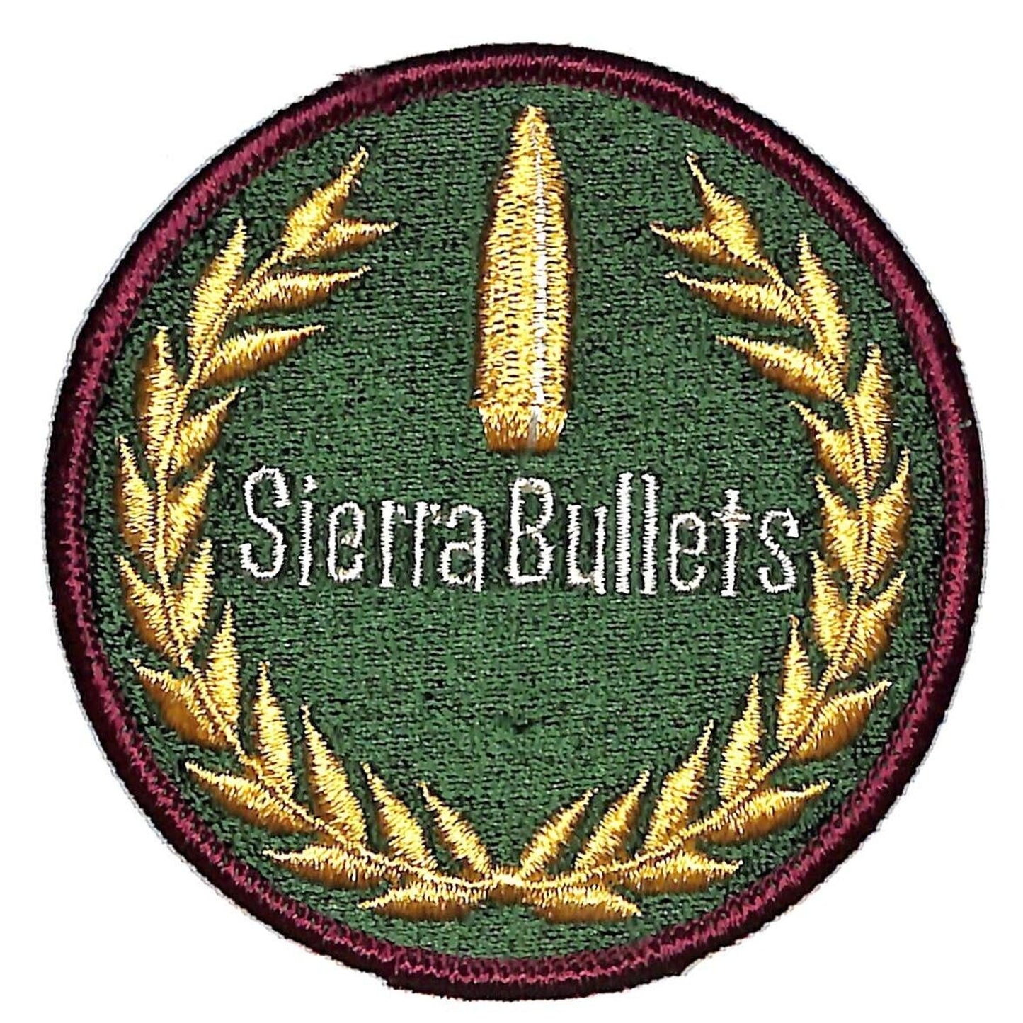 Sierra Bullets Vintage Emb. Patch 3 3/8" c1970's-80s Crested Wreath NOS Scarce