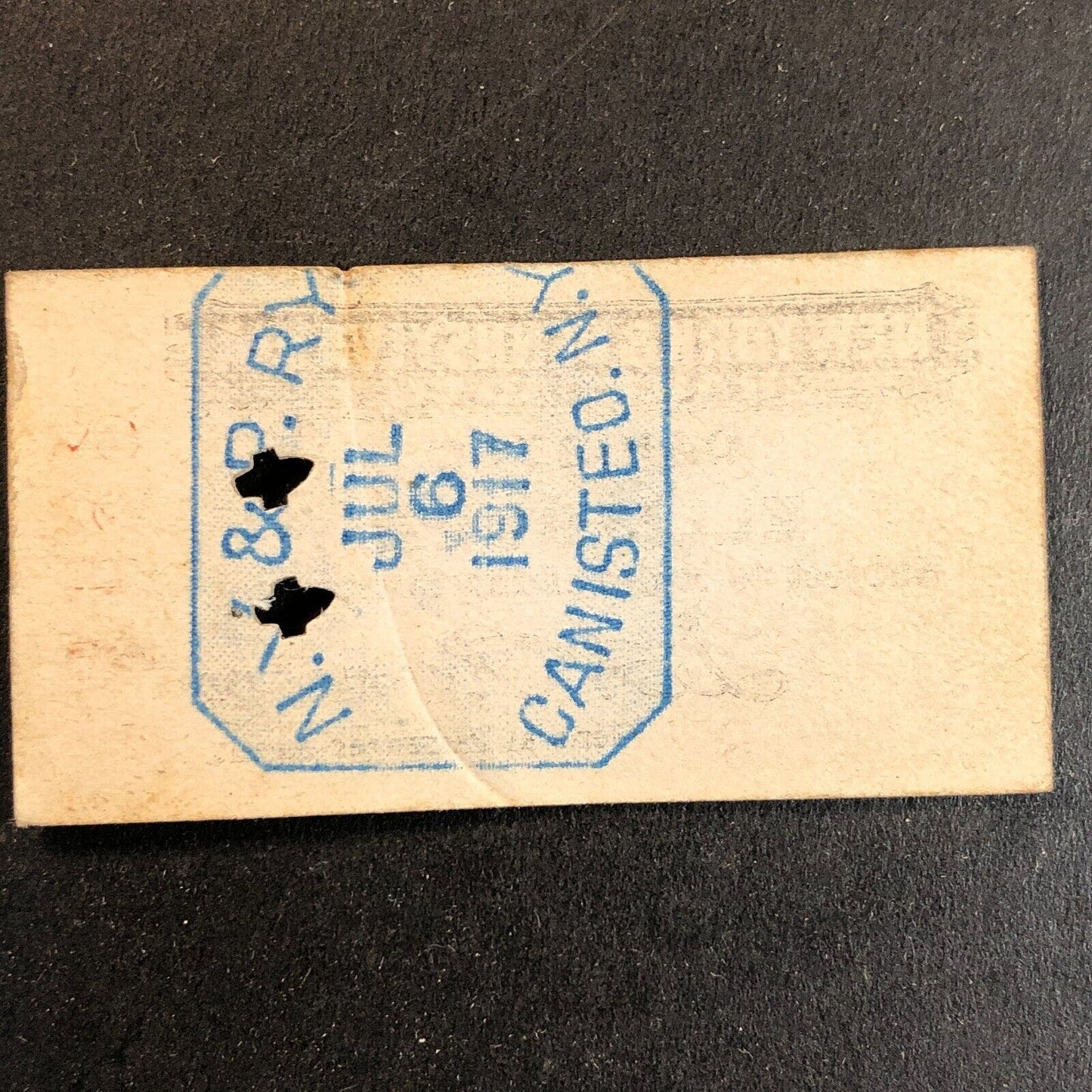New York & Pennsylvania Railroad July 6 1917 Ellisburg Ticket #1091